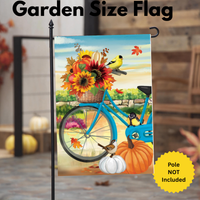 ‘Bicycle Built For Fall’ Decorative Flag