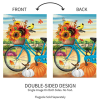 ‘Bicycle Built For Fall’ Decorative Flag