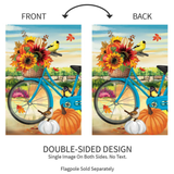 ‘Bicycle Built For Fall’ Decorative Flag