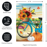 ‘Bicycle Built For Fall’ Decorative Flag
