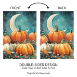 ‘Watercolor Pumpkin Patch’ Decorative Flag