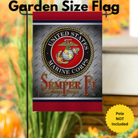 ‘Semper Fi US Marine Armed Forces’ Decorative Flag