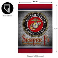 ‘Semper Fi US Marine Armed Forces’ Decorative Flag