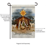 ‘Birth of Jesus Wintertime Nativity’ Decorative Flag