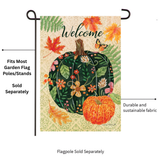 ‘Pumpkins & Leaves’ Decorative Flag