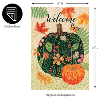 ‘Pumpkins & Leaves’ Decorative Flag