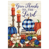 ‘Give Thanks Candle’ Decorative Flag