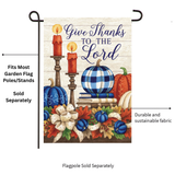 ‘Give Thanks Candle’ Decorative Flag