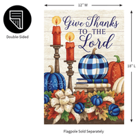 ‘Give Thanks Candle’ Decorative Flag