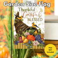 ‘Thankful Cornucopia’ Decorative Flag