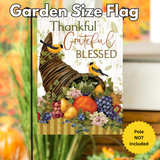 ‘Thankful Cornucopia’ Decorative Flag