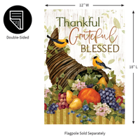 ‘Thankful Cornucopia’ Decorative Flag