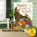 ‘Thankful Cornucopia’ Decorative Flag