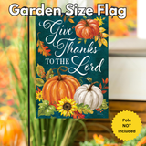 ‘Give Thanks Pumpkins’ Decorative Flag