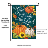 ‘Give Thanks Pumpkins’ Decorative Flag
