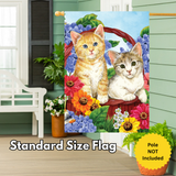 ‘Garden Kitties’ Decorative Flag
