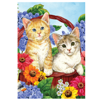 ‘Garden Kitties’ Decorative Flag