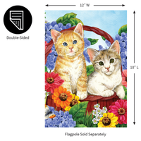 ‘Garden Kitties’ Decorative Flag