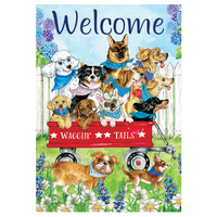 ‘Waggin Tails’ Decorative Flag