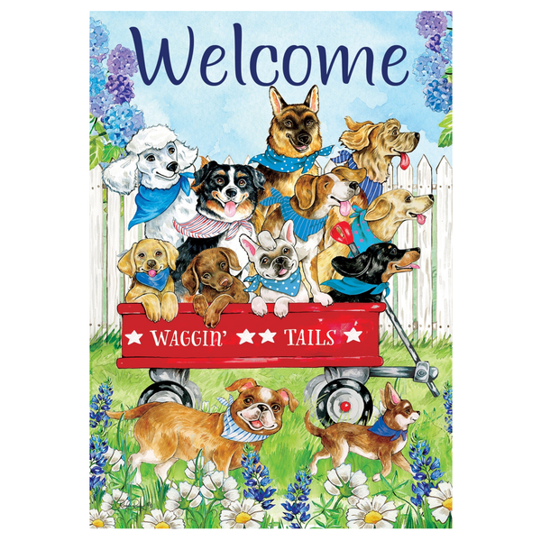 ‘Waggin Tails’ Decorative Flag