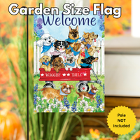 ‘Waggin Tails’ Decorative Flag