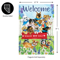 ‘Waggin Tails’ Decorative Flag