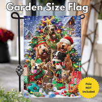 ‘Cats and Dogs Tree’ Decorative Flag