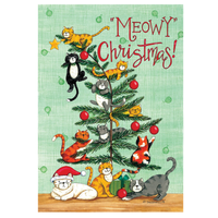 ‘Meowy Christmas’ Decorative Flag