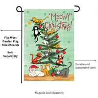 ‘Meowy Christmas’ Decorative Flag
