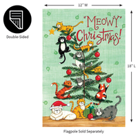 ‘Meowy Christmas’ Decorative Flag