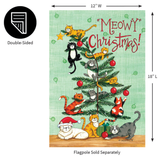 ‘Meowy Christmas’ Decorative Flag
