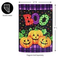 ‘Boo Jack-o-Lanterns’ Decorative Flag