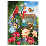 ‘Birds and Mailbox’ Decorative Flag