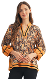 Jodifl Slit Hem Floral Top