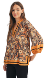 Jodifl Slit Hem Floral Top