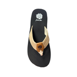 Yellow Box Flip Flops, ‘Abenego’ in Taupe