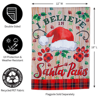 ‘Santa Paws’ Decorative Flag
