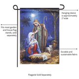 ‘Holy Night Nativity’ Decorative Flag