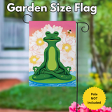 ‘Meditating Summer Frog’ Decorative Flag