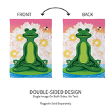 ‘Meditating Summer Frog’ Decorative Flag