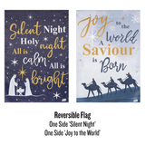 ‘Joy to the World REVERSIBLE’ Decorative Flag
