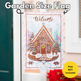 ‘Seasons Greetings Gingerbread REVERSIBLE’ Decorative Flag