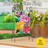 ‘Floral Burst’ Burlap Decorative Flag