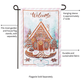 ‘Seasons Greetings Gingerbread REVERSIBLE’ Decorative Flag