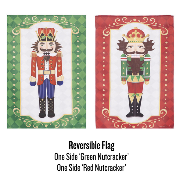 ‘Trio Nutcracker’ Reversible Decorative Flag