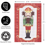 ‘Trio Nutcracker’ Reversible Decorative Flag