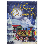 ‘Home for the Holiday Train’ Decorative Flag