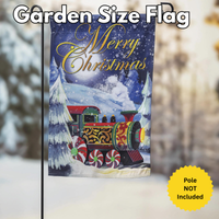 ‘Home for the Holiday Train’ Decorative Flag