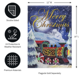 ‘Home for the Holiday Train’ Decorative Flag
