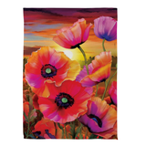‘Poppy Sunset’ Decorative Flag